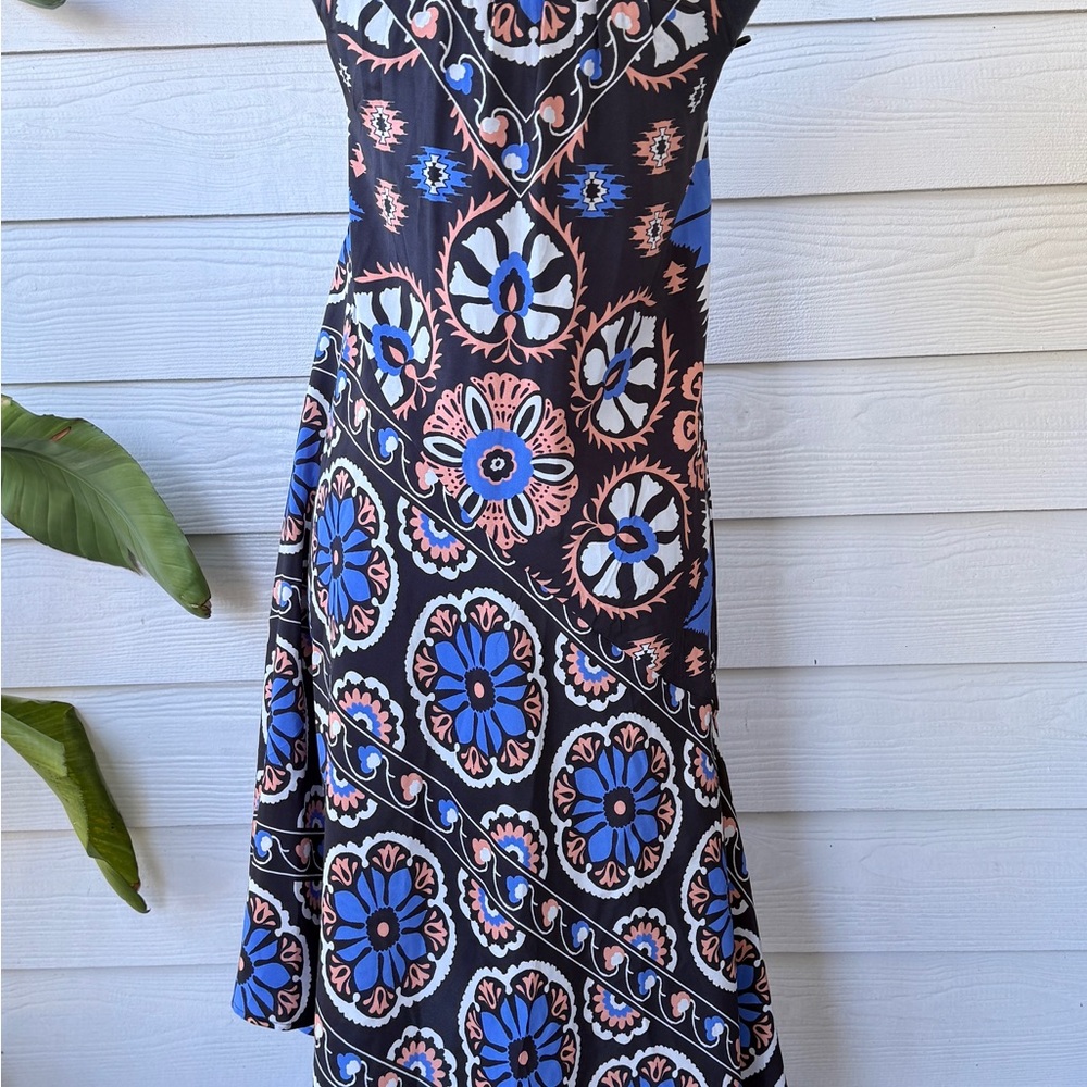 Anthropologie Silk Halter Midi Dress |‎ Size XXS | Boho Elegant - Picture 4 of 10